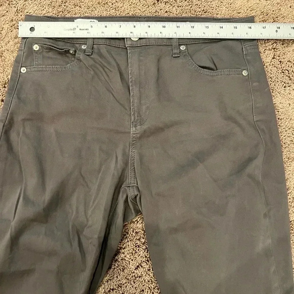Gap true skinny high rise sateen pants shark fin gray 32s 32 short - Picture 11 of 13